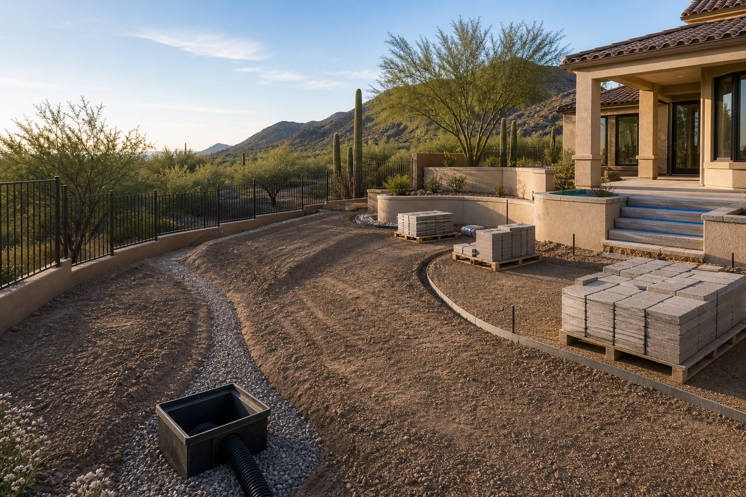 Residential grading and drainage preparation