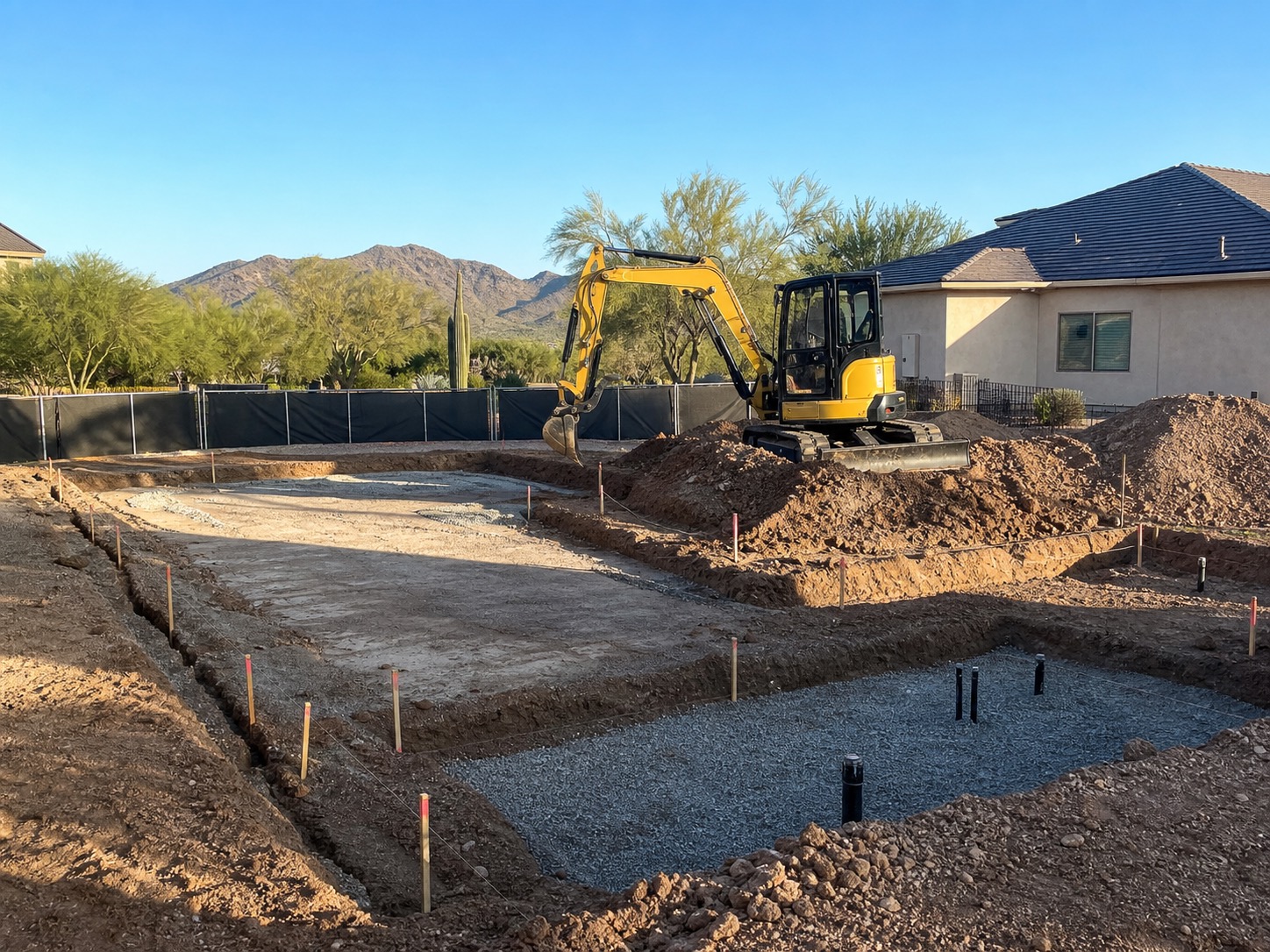 Residential excavation and site preparation